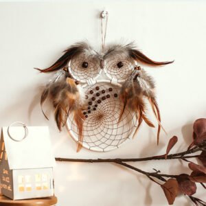 BROWN OWL DREAM CATCHER